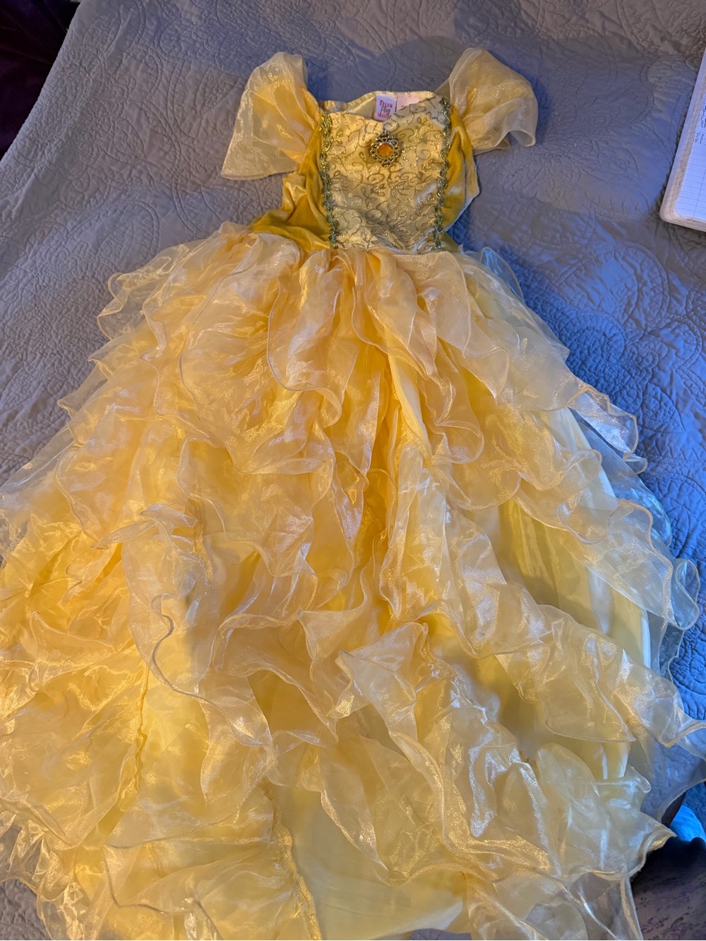 Super Ruffled Poofy skirt Disney Princess Belle Dress-